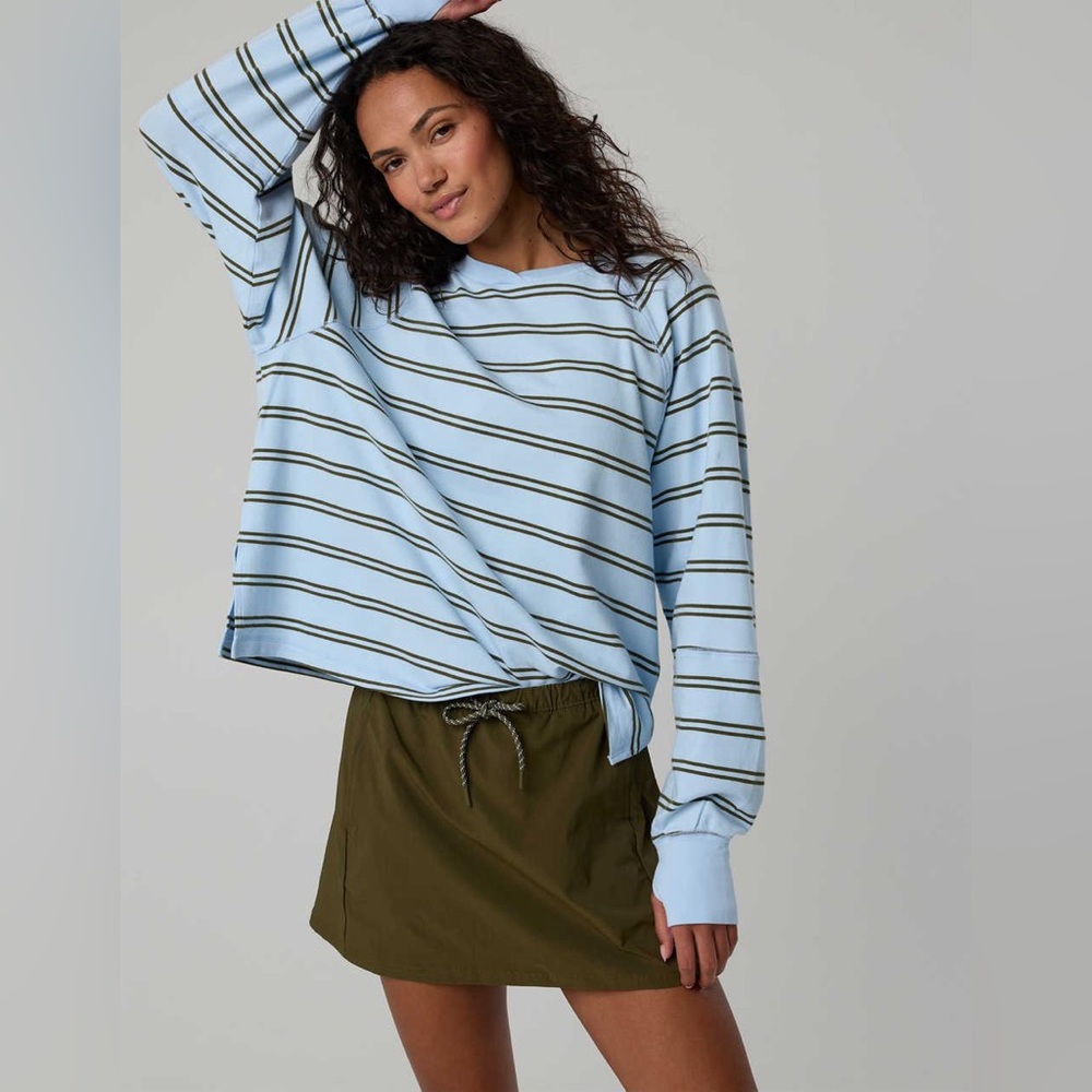 Offline by aerie pique long sleeve waffle tee shirt